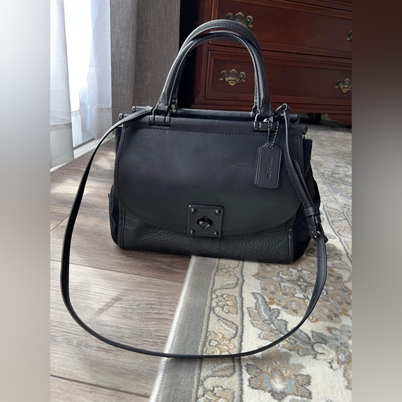 Black Coach Satchel - Picture 1 of 9